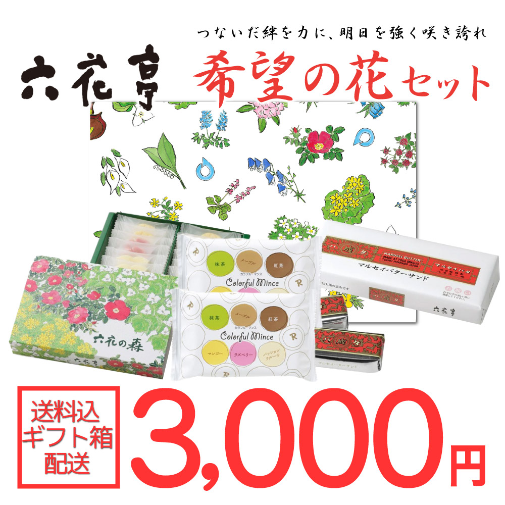 メール便配送 同梱不可 六花亭 希望の花セット 北海道お土産ギフト岡田商店