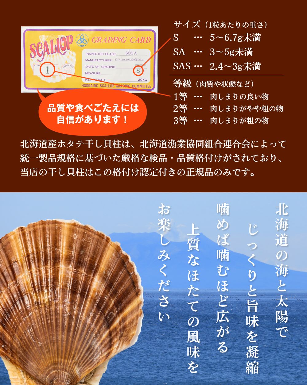 干し貝柱 北海道産 帆立 ホタテ貝柱 貝柱 Sサイズ1等検 300g&times;2袋セット メール便 送料無料 干貝柱 一等検 国産 おつまみ ビール 珍味 バレンタイン ホワイトデー【メール便】