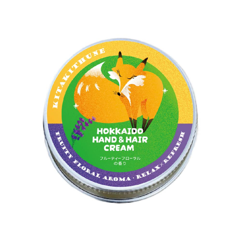 HOKKAIDO HAND＆HAIR CREAM きたきつね（フルーティーフローラルの香り）×1個 