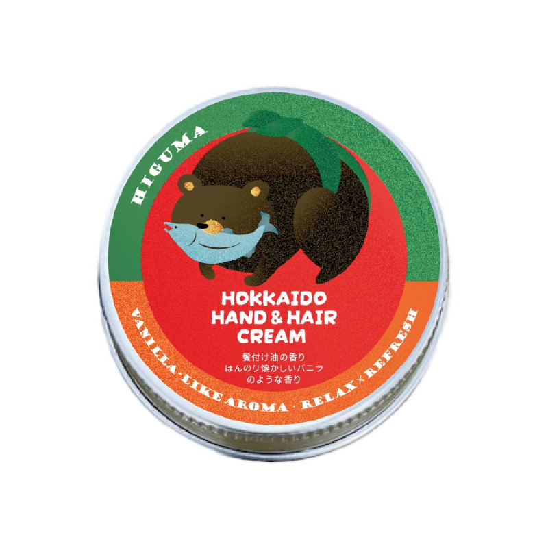 HOKKAIDO HAND＆HAIR CREAM ヒグマ （鬢付け油の香り）×1個 