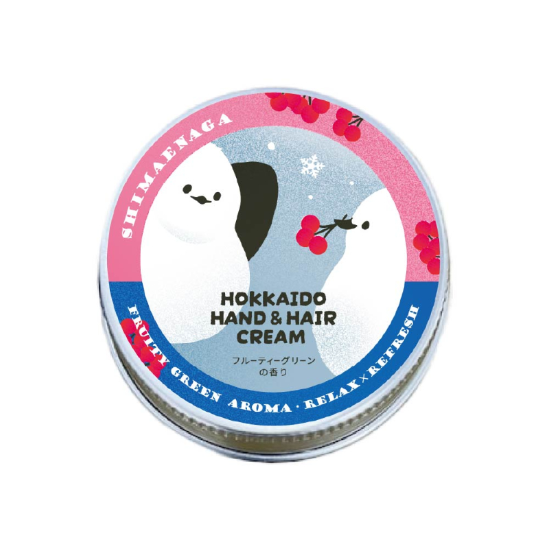 HOKKAIDO HAND＆HAIR CREAM シマエナガ（フルーティーグリーンの香り）×1個 