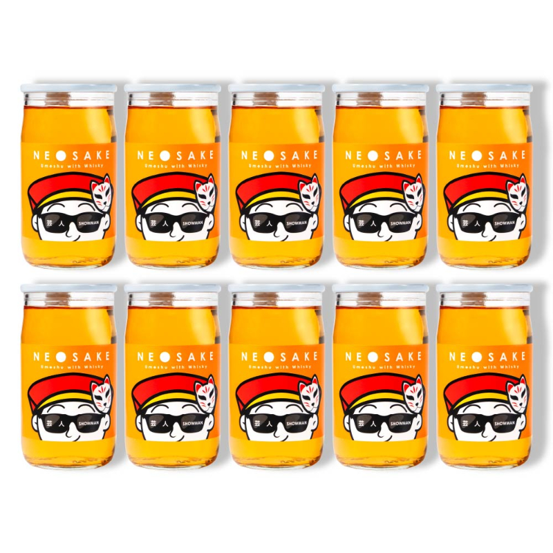 NEO NIPPON SAKEUP-芸人-梅酒リキュール (180ml×10本) 梅酒 ギフト 日本酒 ギフト 酒 ワンカップ