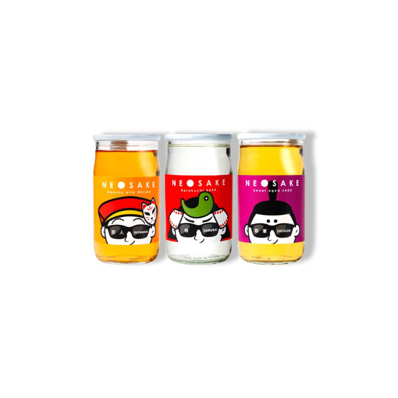 日本酒 セット ギフト NEO NIPPON SAKEUP 辛口 貴醸酒 梅酒 純米酒 セット（箱無し） (180ml×3本) 