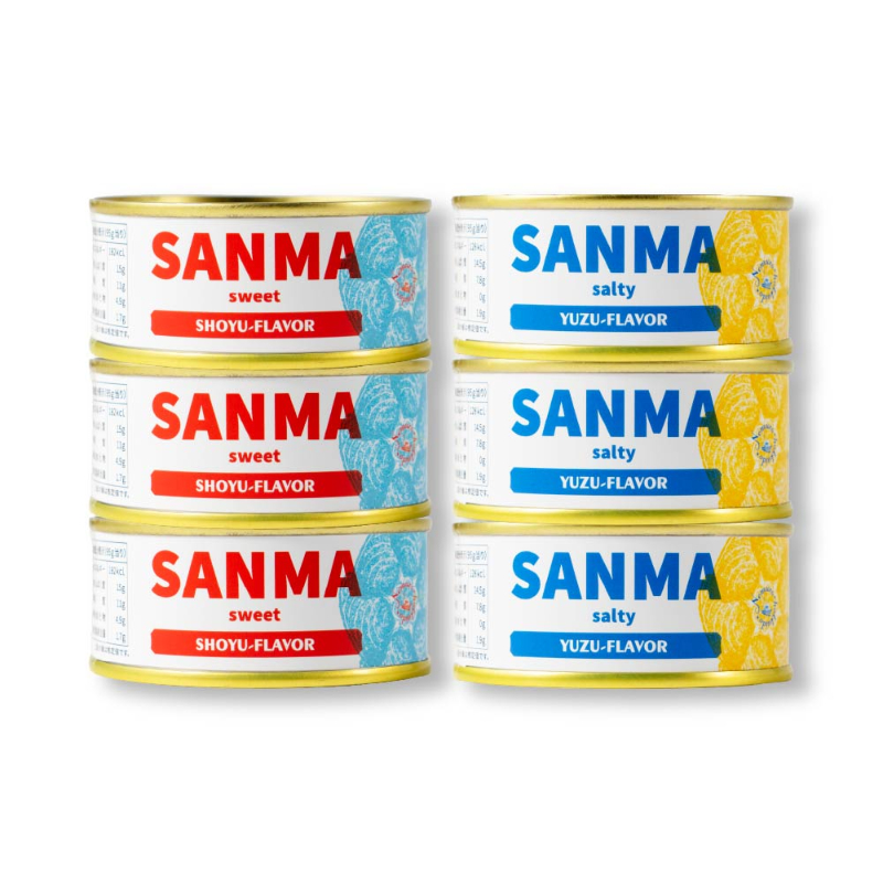 SANMA-北海道根室産さんま 甘醤油味×3個 ゆず塩味×3個 【パケ大】