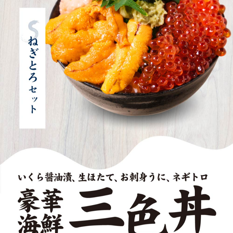 【ギフト】 北海道 海鮮丼 3色丼セット 豪華海鮮 【冷凍便】