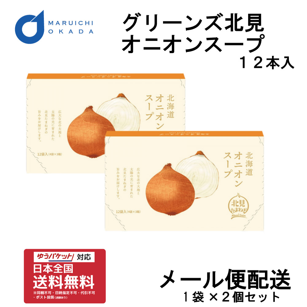 グリーンズ北見 オニオンスープ 1箱x2個セット メール便 送料無料 スープ オニオン 玉ねぎ 料理 北海道 お取り寄せ お土産 北海道 ギフト バレンタイン ホワイトデー お返し インスタント 北見