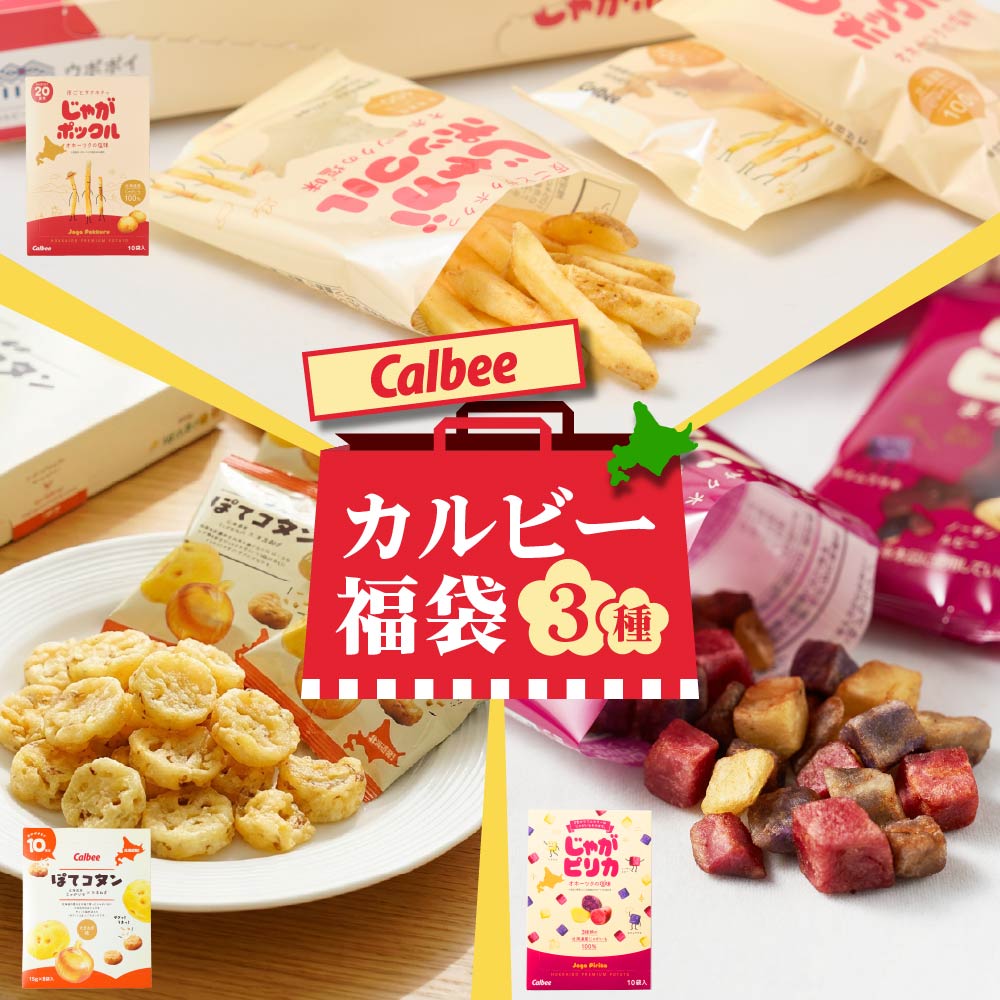 カルビー 3点セット（じゃがポックル・じゃがピリカ・ぽてコタン各1個） スナック Calbee お菓子 じゃがいも ポテト 馬鈴薯 たまねぎ オニオン 北海道限定 北海道土産 ギフト プチギフト お土産 個包装 小分け ばらまき 贈答 お取り寄せ バレンタ