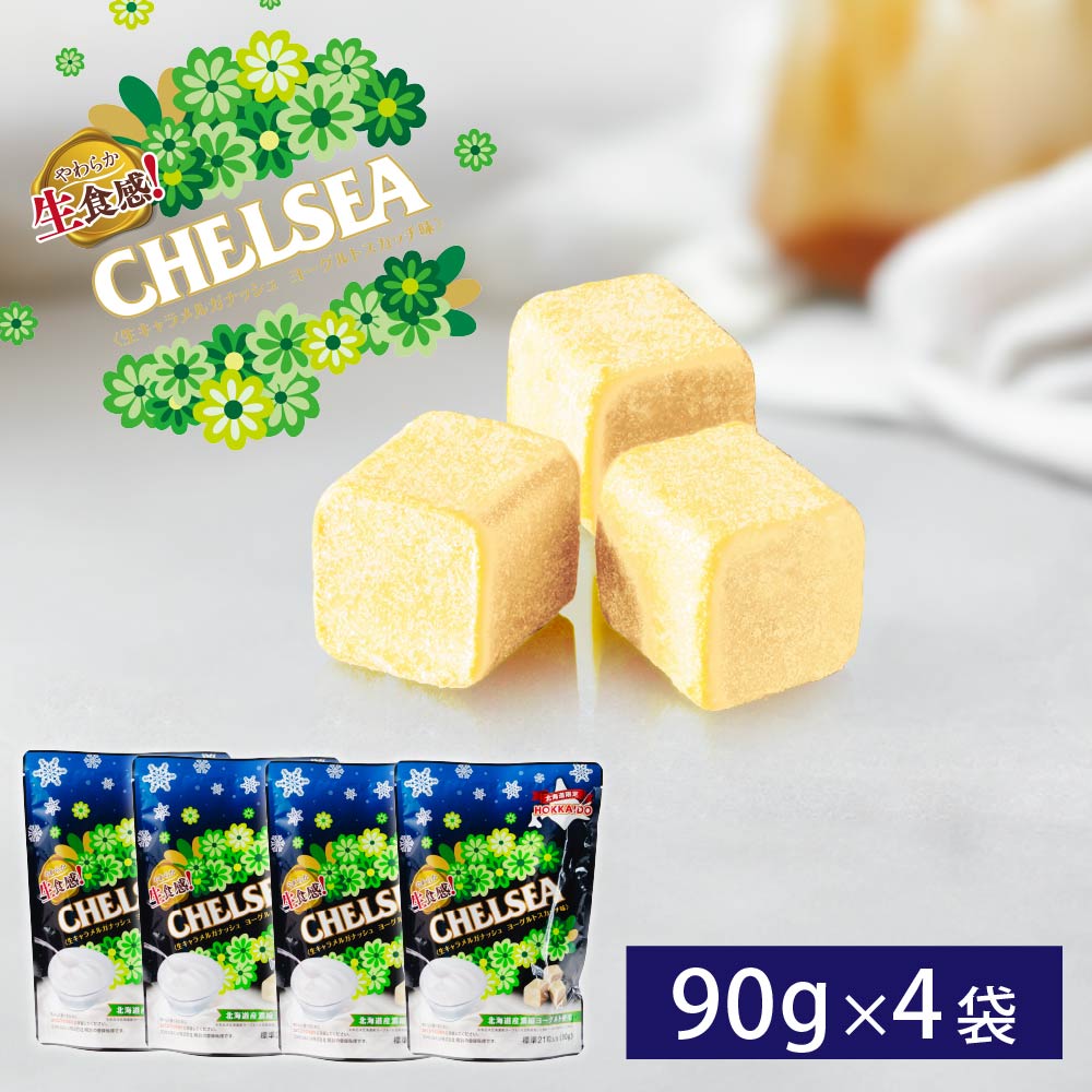 チェルシー ヨーグルトスカッチ味 90g×4個セット 北海道 生食感  道南食品 生キャラメル ガナッシュ お土産 お取り寄せ バレンタイン お返し