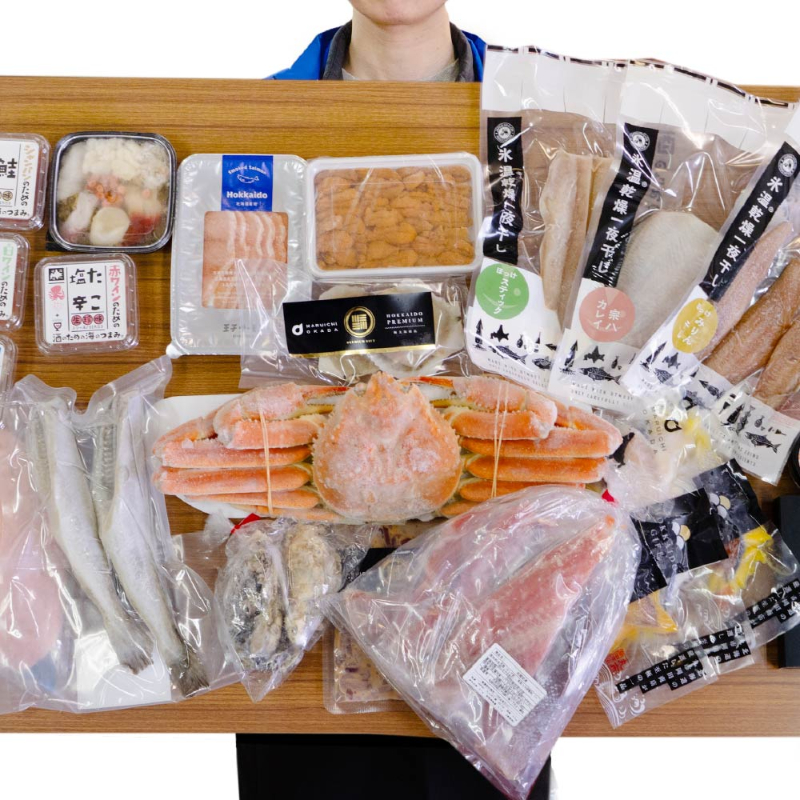 20商品詰め合わせ 店長おまかせ ズワイガニが入る 北海道 海鮮 福袋 2026 3月の旬 詰め合わせ 【送料込】【冷凍便】
