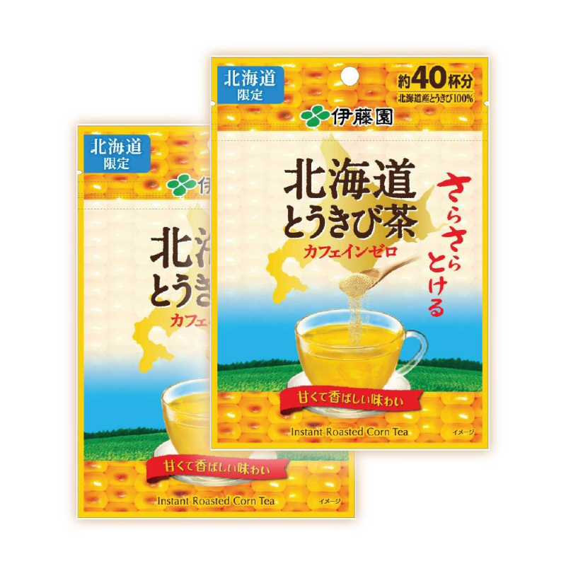 伊藤園 北海道 さらさらとけるとうきび茶ティーバッグ 1袋(約40杯分)×2個セット メール便 伊藤園 北海道限定【パケ】