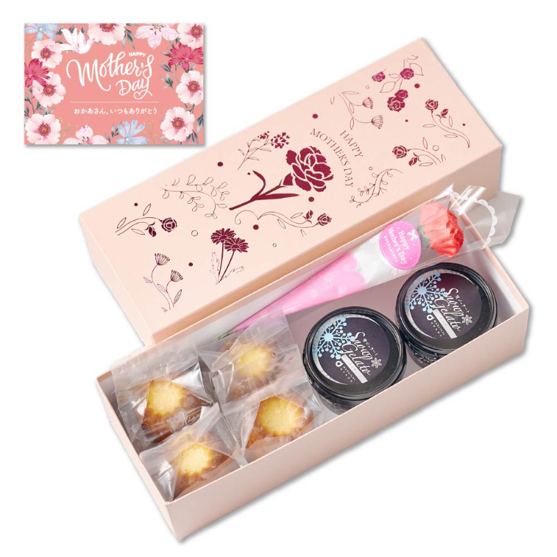 【母の日限定パッケージ】 カヌレ 北海道 米粉のカヌレ 4個 ＋ 雪ジェラート バニラ 2個 セット 【送料込】【冷凍便】