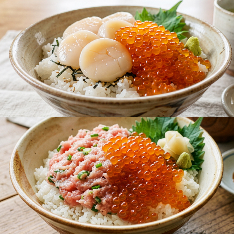 いくら ほたて ねぎとろ 北海道 海鮮 二色丼 海鮮丼セット 2色丼 海鮮 ギフト 刺身 冷凍 ネギトロ 海鮮 イクラ 【冷凍】