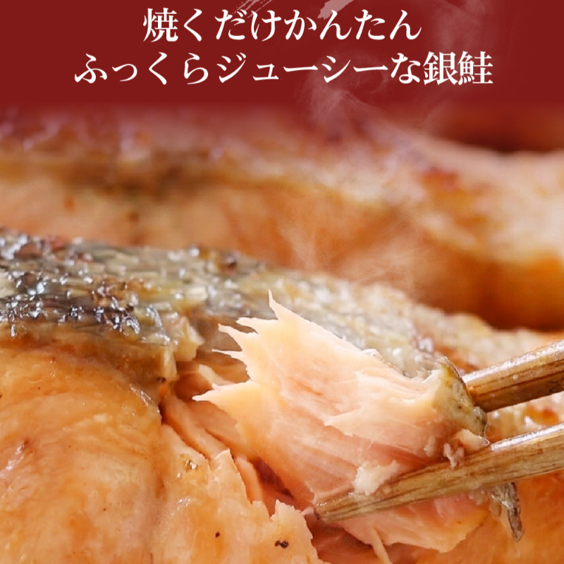 鮭 切り身 塩分ひかえめ 北海道 低塩 銀鮭 2袋（約700g）身＆尾付 市場 直送 鮭 銀鮭 半身 真空パック 【冷凍】
