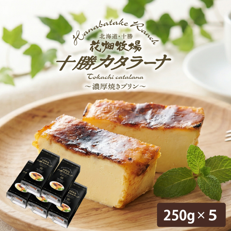 北海道十勝産生クリーム使用 花畑牧場 十勝カタラーナ 250g&times;5本 花畑牧場 カタラーナ 誕生日 ギフト スイーツ 【冷凍】