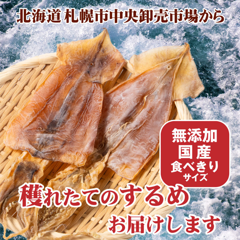 おつまみ 珍味 国内産するめ 2枚入 × 1個 / 2個セット メール便 送料無料 プレゼント 珍味 北海道加工 ギフト 丸市岡田商店 するめ スルメ いか イカ おつまみ 酒の肴 珍味 おやつ バレンタイン ホワイトデー お返し