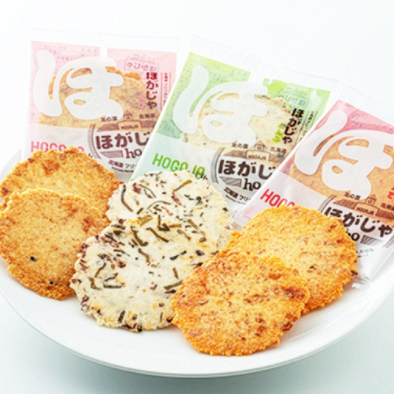 北海道限定 ほがじゃ3種アソート(ほたて・えび・昆布) せんべい 北海道福太郎