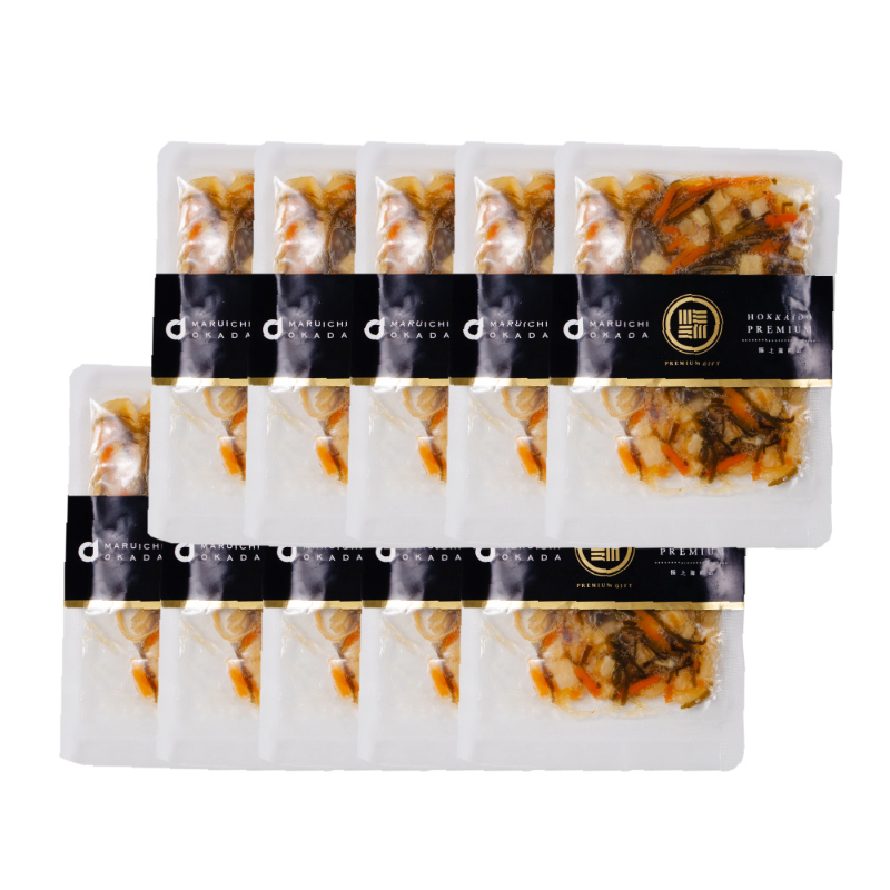 パリパリ松前漬 100g&times;10個 ごはんに合う海の幸 松前漬け 割干大根入り 甘口 北海道 にんじん 昆布 するめ 【冷凍】