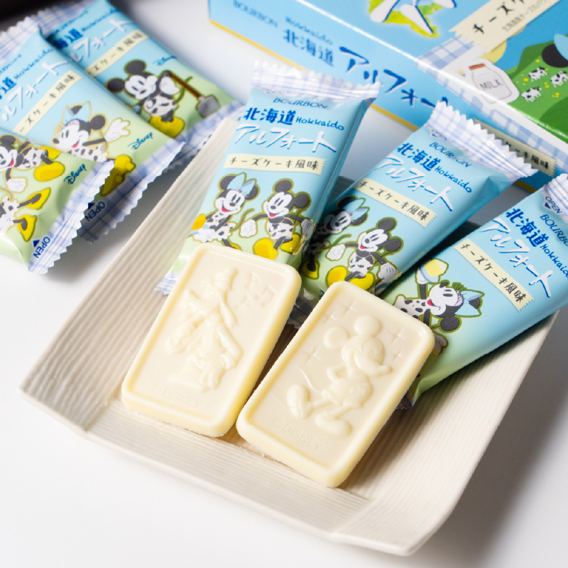 北海道限定 アルフォート チーズケーキ風味 14枚入×10個セット ブルボン ディズニー 北海道産チーズ 【冷蔵】【夏季冷蔵】