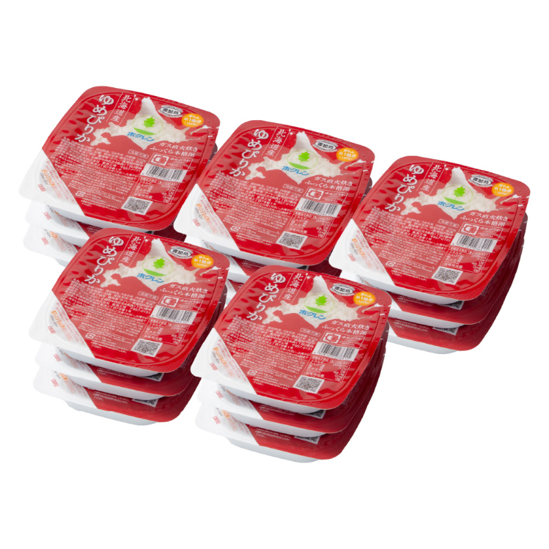ホクレン ゆめぴりか パックごはん 150g&times;3食パック&times;5個セット 北海道産ゆめぴりか パックライス レトルトご飯 常温保存 