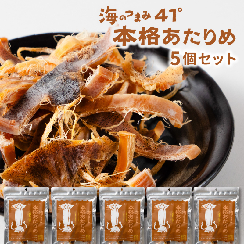 海鮮珍味 おつまみ 海のつまみ41&deg; 5個セット 函館-本格あたりめ 高級珍味 焼いか プレゼント 珍味 ギフト 父の日 ギフト