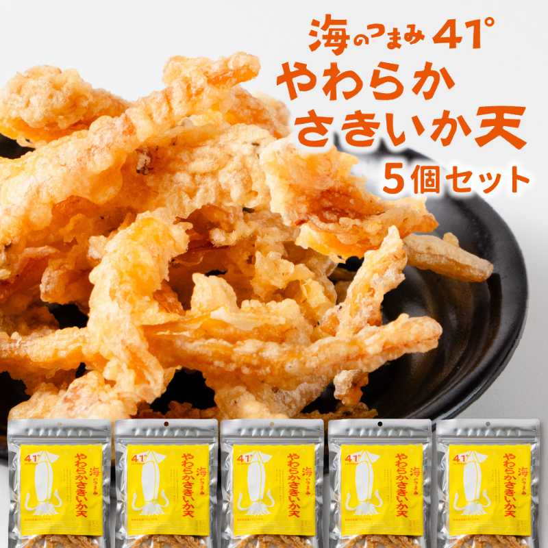 海鮮珍味 おつまみ 海のつまみ41&deg; 5個セット やわらかさきいか天 プレゼント 珍味 ギフト 父の日 ギフト