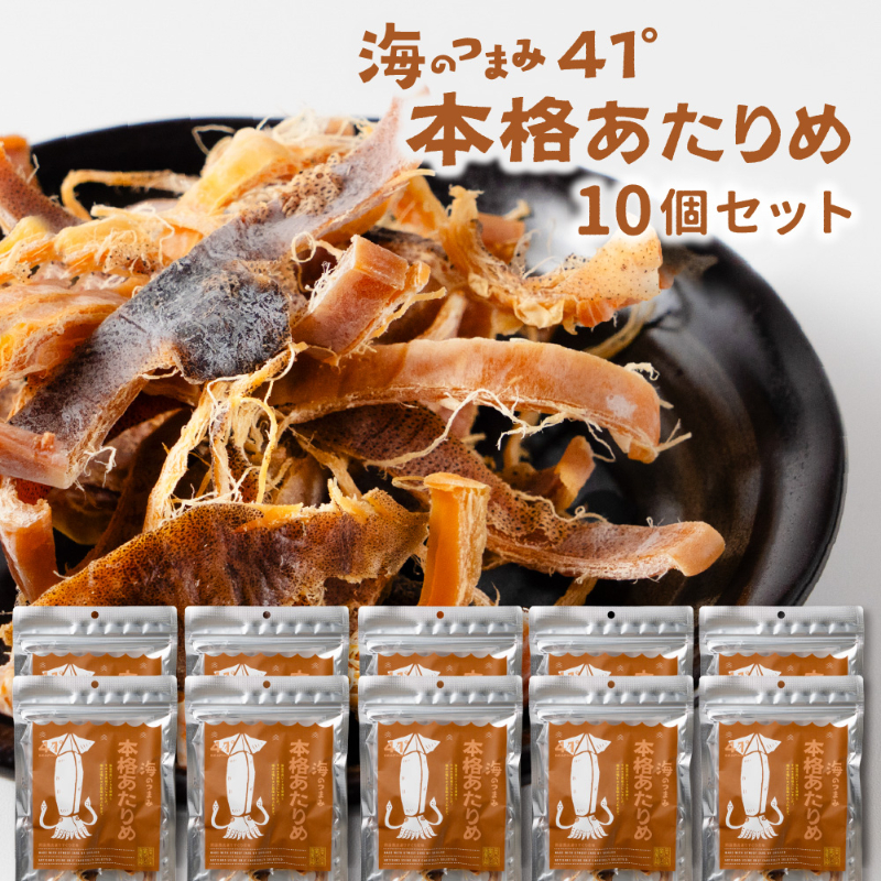 海鮮珍味 おつまみ 海のつまみ41&deg; 10個セット 函館-本格あたりめ 高級珍味 焼いか 珍味 ギフト 父の日 ギフト
