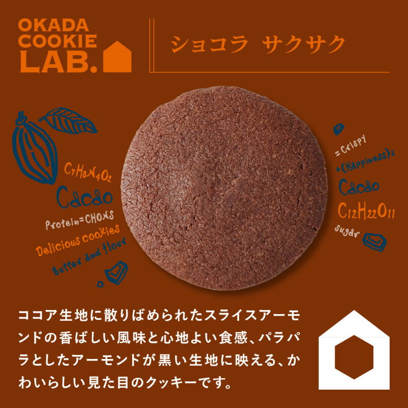 クッキー 焼き菓子 プチギフト 個包装 OKADA COOKIE LAB.ショコラサクサク 5枚入 &times;２個セット 【パケ大】