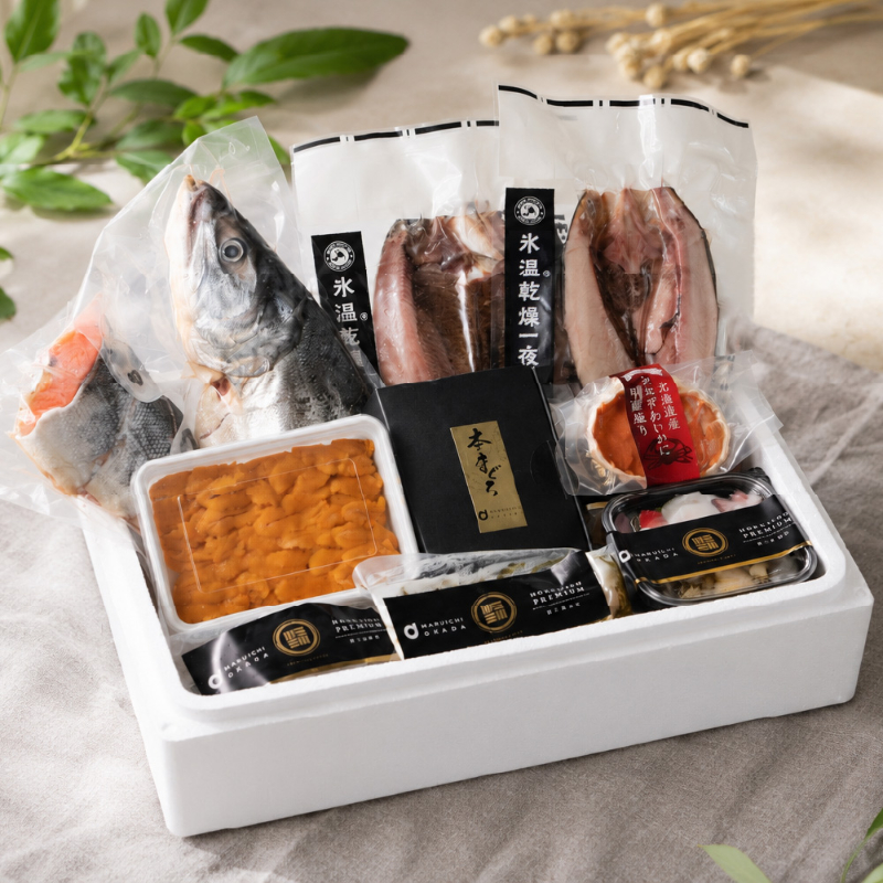 【ギフト】海鮮セット 北海道 海鮮 ギフト 高級 豪華 10品 「祝宴」うに 鮭 ほっけ にしん ほたて あわび入松前【冷凍便】