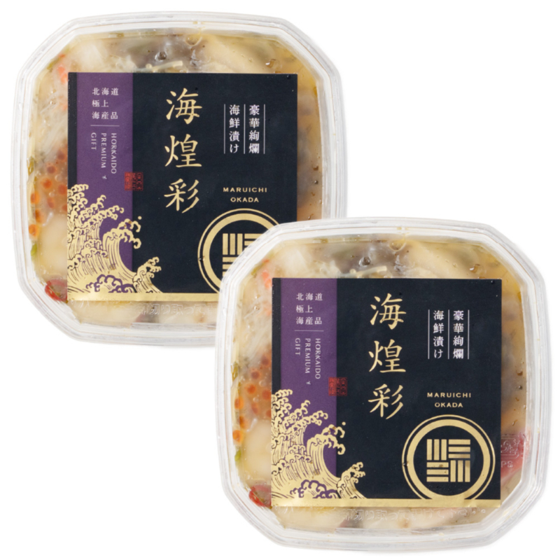 あわび入り 豪華海鮮漬 120g &times; 2個セット 松前漬け 海鮮丼 お取り寄せ グルメ ご飯のお供 ギフト 【冷凍】