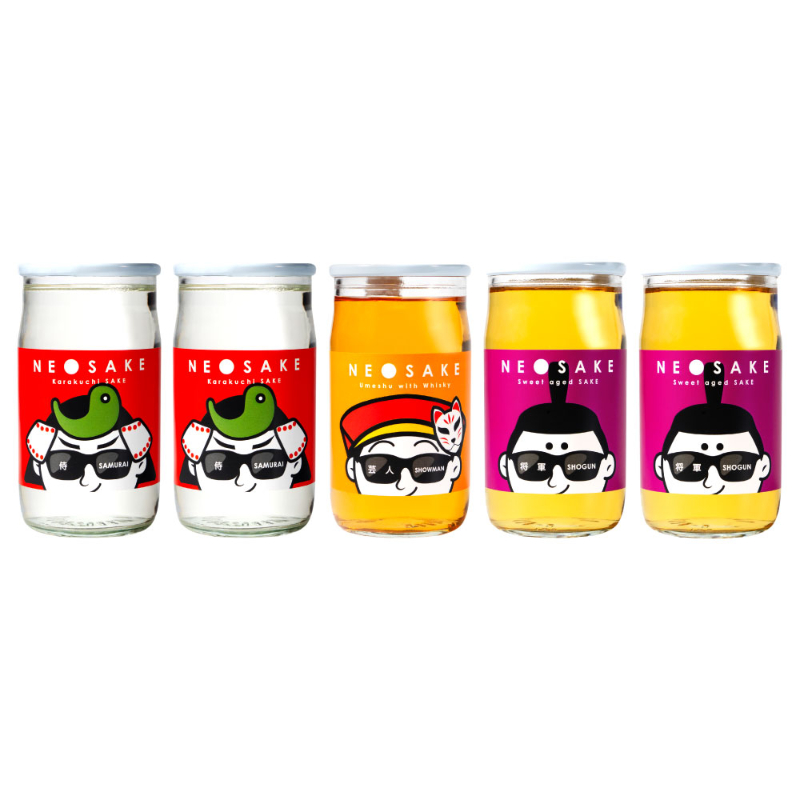 【日本酒 セット 】 NEO NIPPON SAKEUP 辛口 貴醸酒 梅酒(箱無し) (180ml×5本)